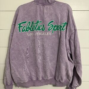 Fabletics Vintage Inspired Quarter Zip Jacket